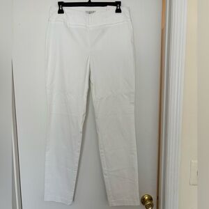 Van Heusen Women’s White Slim Fit Pull-On Pants